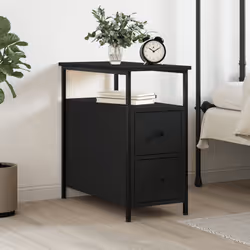 VidaXL 826063 comodino Nero