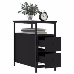 VidaXL 826063 comodino Nero - Vista aggiuntiva 4