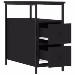 VidaXL 826063 comodino Nero - Vista aggiuntiva 6