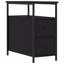 VidaXL 826064 comodino Nero - Vista aggiuntiva 5