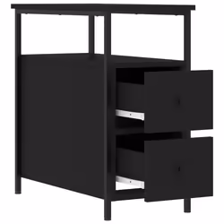 VidaXL 826064 comodino Nero - Vista aggiuntiva 7