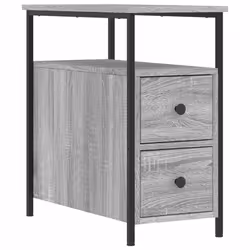 Comodino Grigio Sonoma 30x60x60 cm in Legno Multistratocod mxl 126280 - Vista aggiuntiva 2