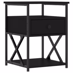 VidaXL 826074 comodino Nero - Vista aggiuntiva 5