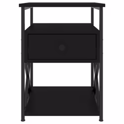 VidaXL 826074 comodino Nero - Vista aggiuntiva 6