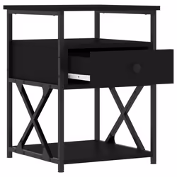 VidaXL 826074 comodino Nero - Vista aggiuntiva 7