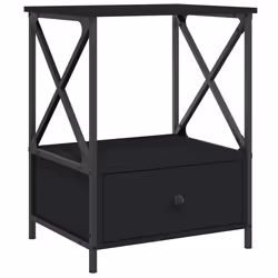 VidaXL 826084 comodino Nero - Vista aggiuntiva 5