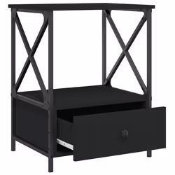 VidaXL 826084 comodino Nero - Vista aggiuntiva 7