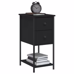 VidaXL 826093 comodino Nero