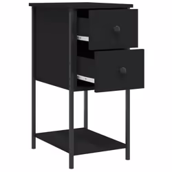 VidaXL 826093 comodino Nero - Vista aggiuntiva 5