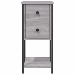 VidaXL 826099 comodino Grigio, Quercia - Vista aggiuntiva 6