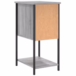 VidaXL 826099 comodino Grigio, Quercia - Vista aggiuntiva 8