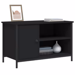 Mobile Porta TV Nero 80x40x50 cm in Legno Multistratocod mxl 126514 - Vista aggiuntiva 3