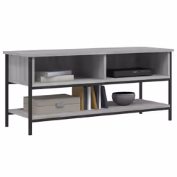 Mobile Porta TV Grigio Sonoma 100x35x45 cm in Legno Multistratocod mxl 70901 - Vista aggiuntiva 3
