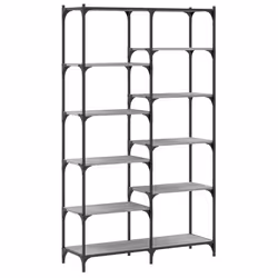 Libreria Grigio Sonoma 100x32x170 cm Legno Multistrato e Ferrocod mxl 106080 - Vista aggiuntiva 2