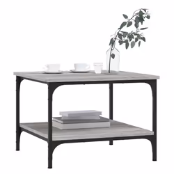 Tavolino da Salotto Grigio Sonoma 55x55x40 cm Legno Multistratocod mxl 118857 - Vista aggiuntiva 3