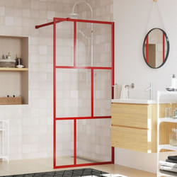 Parete per Doccia Walk-in, Box doccia Vetro Trasparente ESG 80x195 cm Rossa vidaXL 99806
