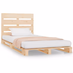 vidaXL Giroletto 90x190 cm Single in Legno Massello di Pino - Vista aggiuntiva 2