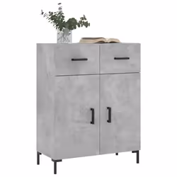 Credenza Grigio Cemento 69,5x34x90 cm in Legno Multistratocod mxl 79961 - Vista aggiuntiva 3