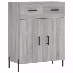 Credenza Grigio Sonoma 69,5x34x90 cm in Legno Multistratocod mxl 128755 - Vista aggiuntiva 2