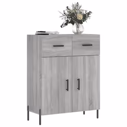 Credenza Grigio Sonoma 69,5x34x90 cm in Legno Multistratocod mxl 128755 - Vista aggiuntiva 3