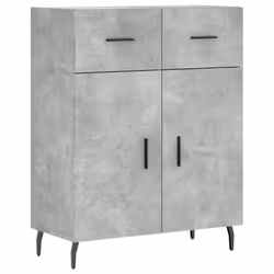Credenza Grigio Cemento 69,5x34x90 cm in Legno Multistratocod mxl 79981 - Vista aggiuntiva 2