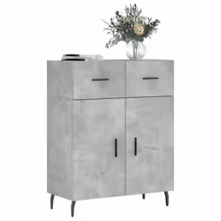 Credenza Grigio Cemento 69,5x34x90 cm in Legno Multistratocod mxl 79981 - Vista aggiuntiva 3