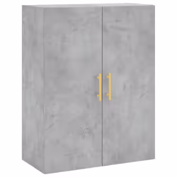 vidaXL Mobile a Parete Grigio Cemento 69,5x34x90 cm - Vista aggiuntiva 2
