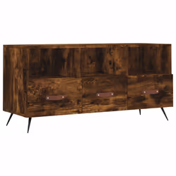 Mobile Porta TV Rovere Fumo 102x36x50 cm in Legno Multistratocod mxl 129294 - Vista aggiuntiva 2