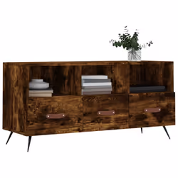 Mobile Porta TV Rovere Fumo 102x36x50 cm in Legno Multistratocod mxl 129294 - Vista aggiuntiva 3