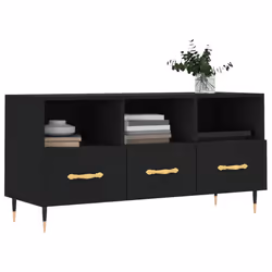 Mobile Porta TV Nero 102x36x50 cm in Legno Multistratocod mxl 103040 - Vista aggiuntiva 3