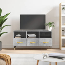 Mobile Porta TV, Armadietti per TV Grigio Cemento 102x36x50 cm Legno Multistrato vidaXL
