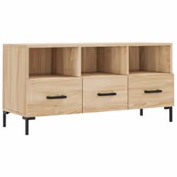 Mobile Porta TV Rovere Sonoma 102x36x50 cm in Legno Multistratocod mxl 104447 - Vista aggiuntiva 2