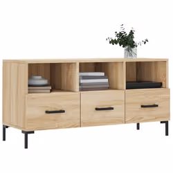 Mobile Porta TV Rovere Sonoma 102x36x50 cm in Legno Multistratocod mxl 104447 - Vista aggiuntiva 3