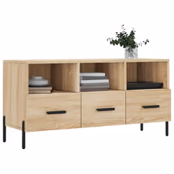 Mobile Porta TV Rovere Sonoma 102x36x50 cm in Legno Multistratocod mxl 104454 - Vista aggiuntiva 3