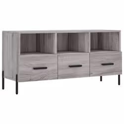 Mobile TV Grigio Sonoma 102x36x50 cm in Legno Multistratocod mxl 80915 - Vista aggiuntiva 2
