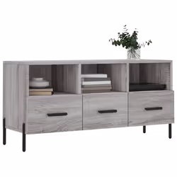 Mobile TV Grigio Sonoma 102x36x50 cm in Legno Multistratocod mxl 80915 - Vista aggiuntiva 3