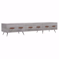 Mobile Porta TV Grigio Sonoma 150x36x30 cm in Legno Multistratocod mxl 129295 - Vista aggiuntiva 2