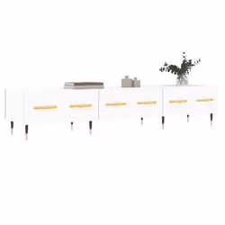 Mobile Porta TV Bianco 150x36x30 cm in Legno Multistratocod mxl 127549 - Vista aggiuntiva 3