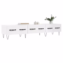 Mobile Porta TV Bianco 150x36x30 cm in Legno Multistratocod mxl 79598 - Vista aggiuntiva 3