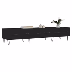 Mobile Porta TV Nero 150x36x30 cm in Legno Multistratocod mxl 103149 - Vista aggiuntiva 3