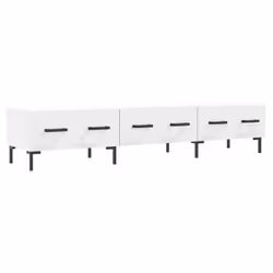 Mobile Porta TV Bianco 150x36x30 cm in Legno Multistratocod mxl 103609 - Vista aggiuntiva 2