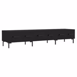Mobile Porta TV Nero 150x36x30 cm in Legno Multistratocod mxl 79059 - Vista aggiuntiva 2