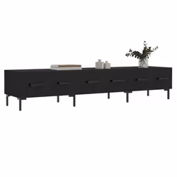 Mobile Porta TV Nero 150x36x30 cm in Legno Multistratocod mxl 79059 - Vista aggiuntiva 3