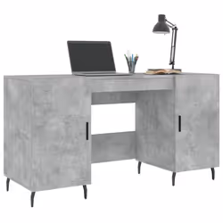 Scrivania Grigio Cemento 140x50x75 cm in Legno Multistratocod mxl 103998 - Vista aggiuntiva 3