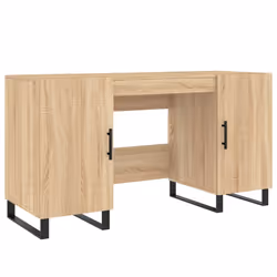 vidaXL Scrivania Rovere Sonoma 140x50x75 cm in Legno Multistrato - Vista aggiuntiva 2