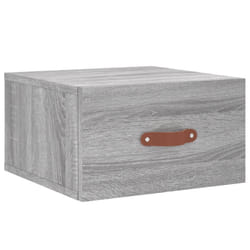 VidaXL 829784 comodino Grigio, Quercia