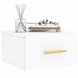 Comodino a Muro Bianco 35x35x20 cmcod mxl 104071 - Vista aggiuntiva 3
