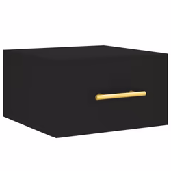 Comodino a Muro Nero 35x35x20 cmcod mxl 127551 - Vista aggiuntiva 2