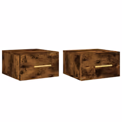 Comodini a Muro 2 pz Rovere Fumo 35x35x20 cmcod mxl 128454 - Vista aggiuntiva 2