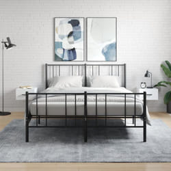 Vidaxl - Set 2 Comodini da Camera da Letto, Tavolini da notte a Muro Bianchi 35x35x20 cm